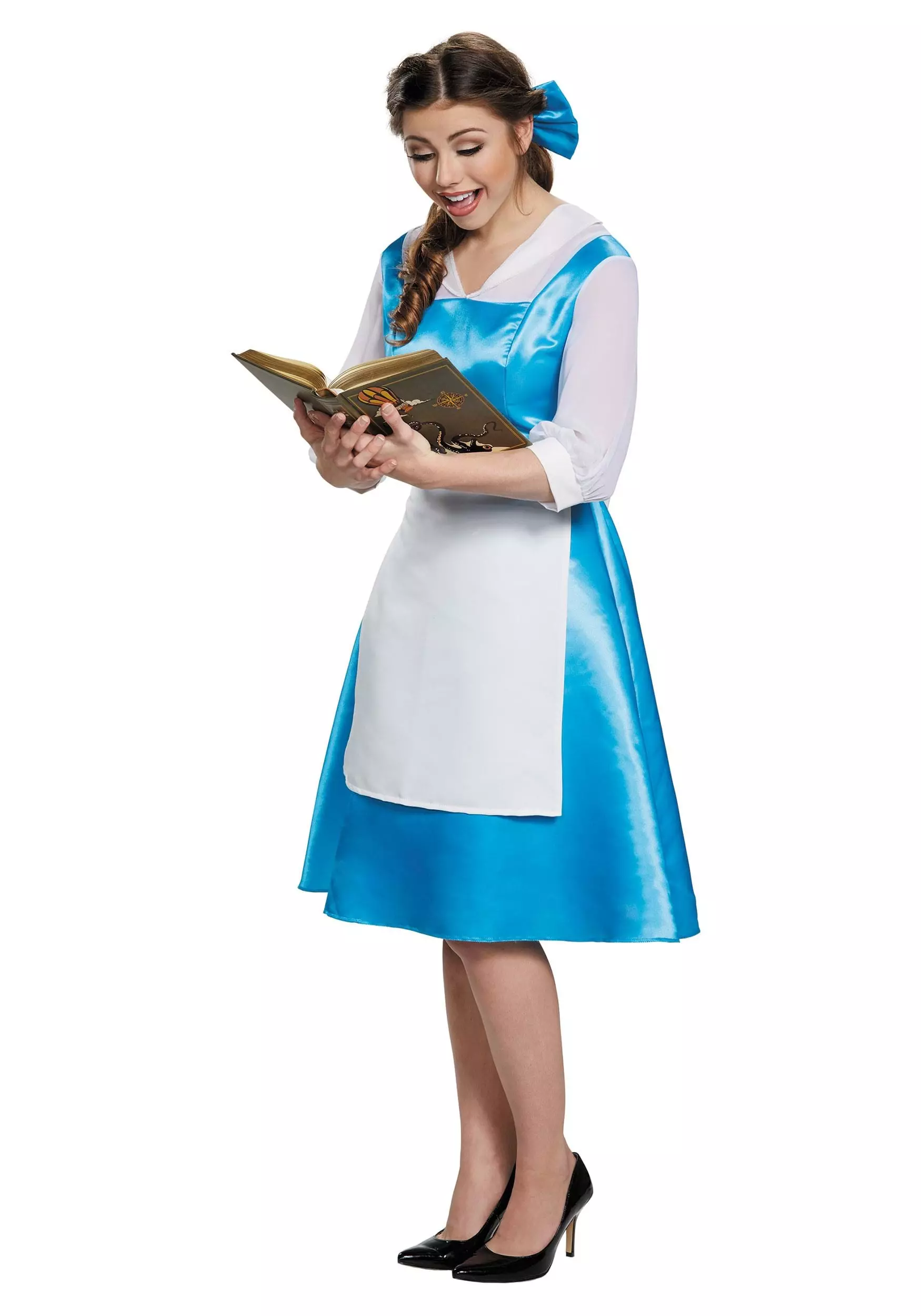 Disguise Beauty And The Beast Belle Blue Costume Dress For Adults - Image 4