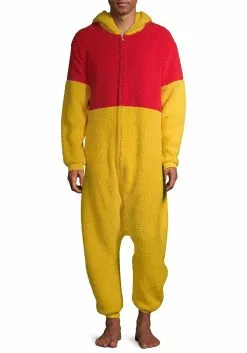 MJC International Winnie The Pooh Sherpa Onesie For Adults