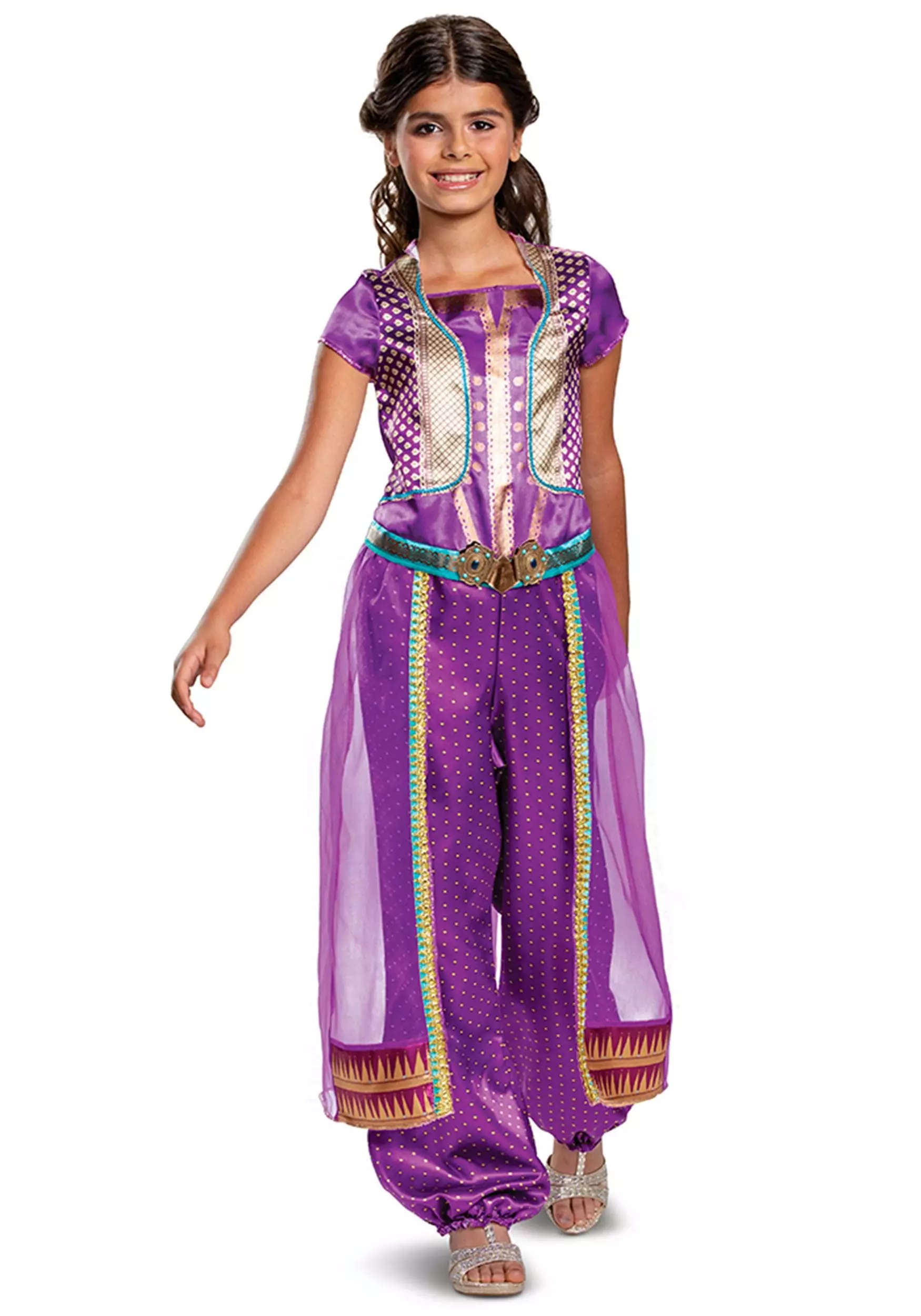 Disguise Aladdin Live Action Child Jasmine Purple Classic Costume