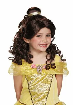 Disguise Beauty And The Beast Belle Wig For Kids
