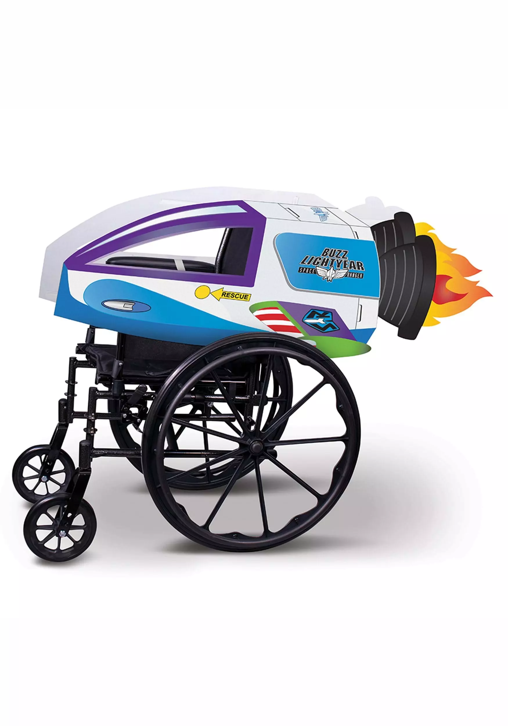 Disguise Adaptive Buzz Lightyear Spaceship Wheelchair Cover Costume - Image 3
