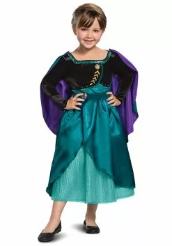 Disguise Frozen Queen Anna Deluxe Girls Costume