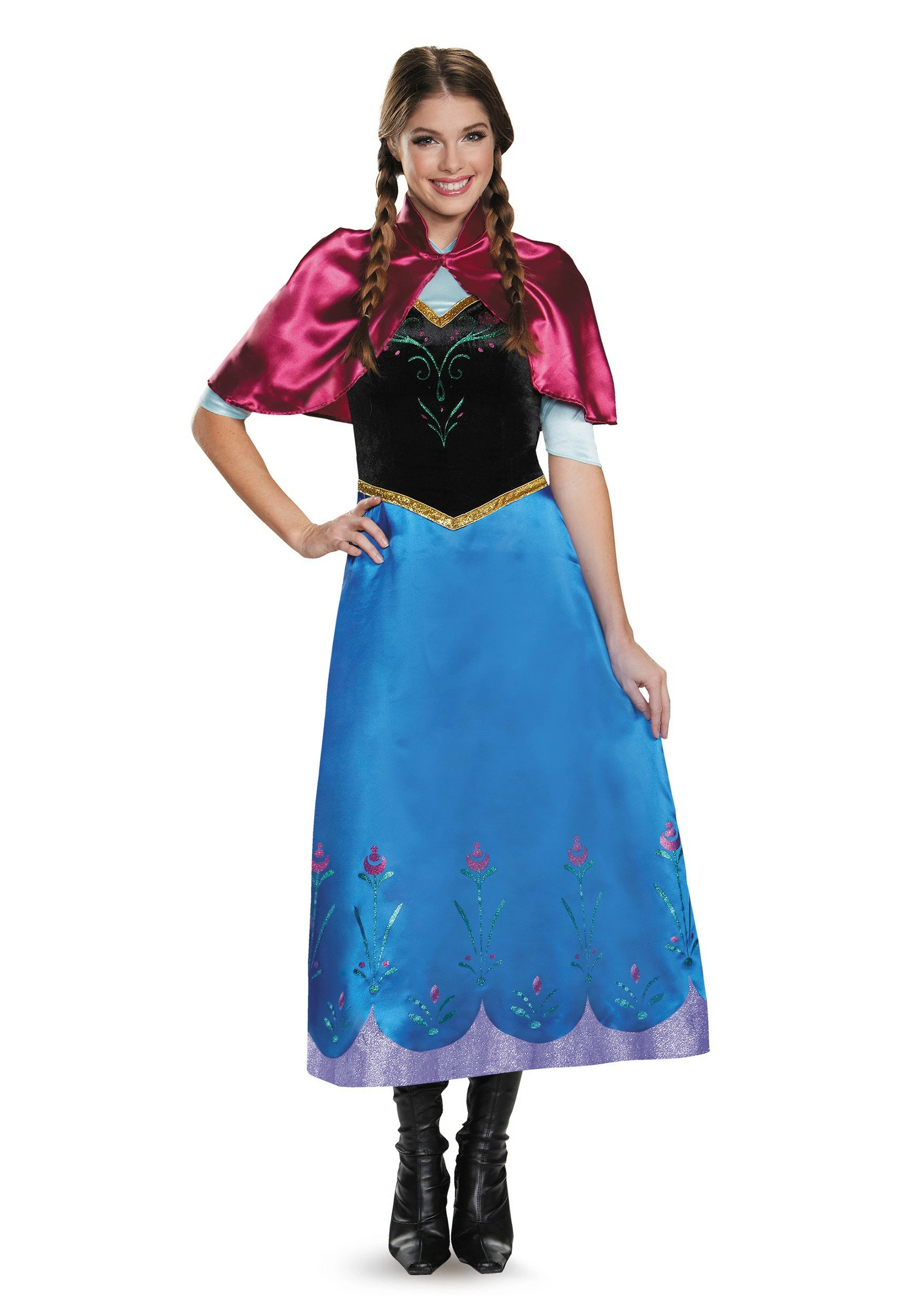 Disguise Frozen Traveling Anna Deluxe Costume For Women - Image 2