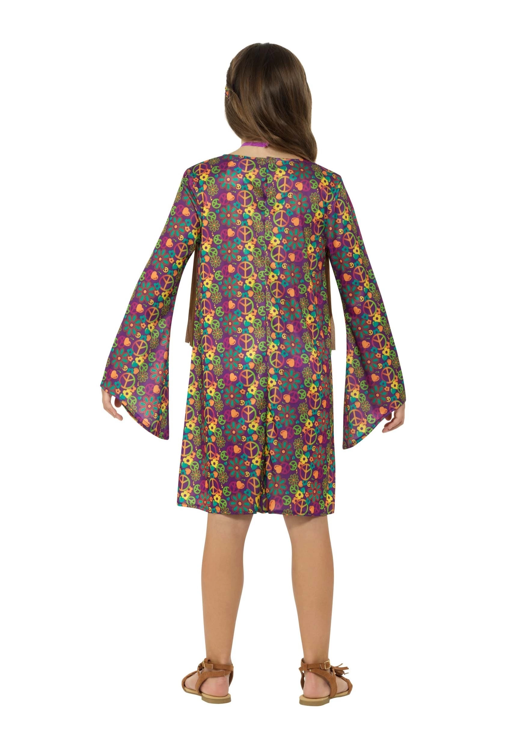 Smiffys Girl's Hippie Costume - Image 2