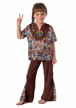 Forum Novelties, Inc Peace Hippie Costume For Boys