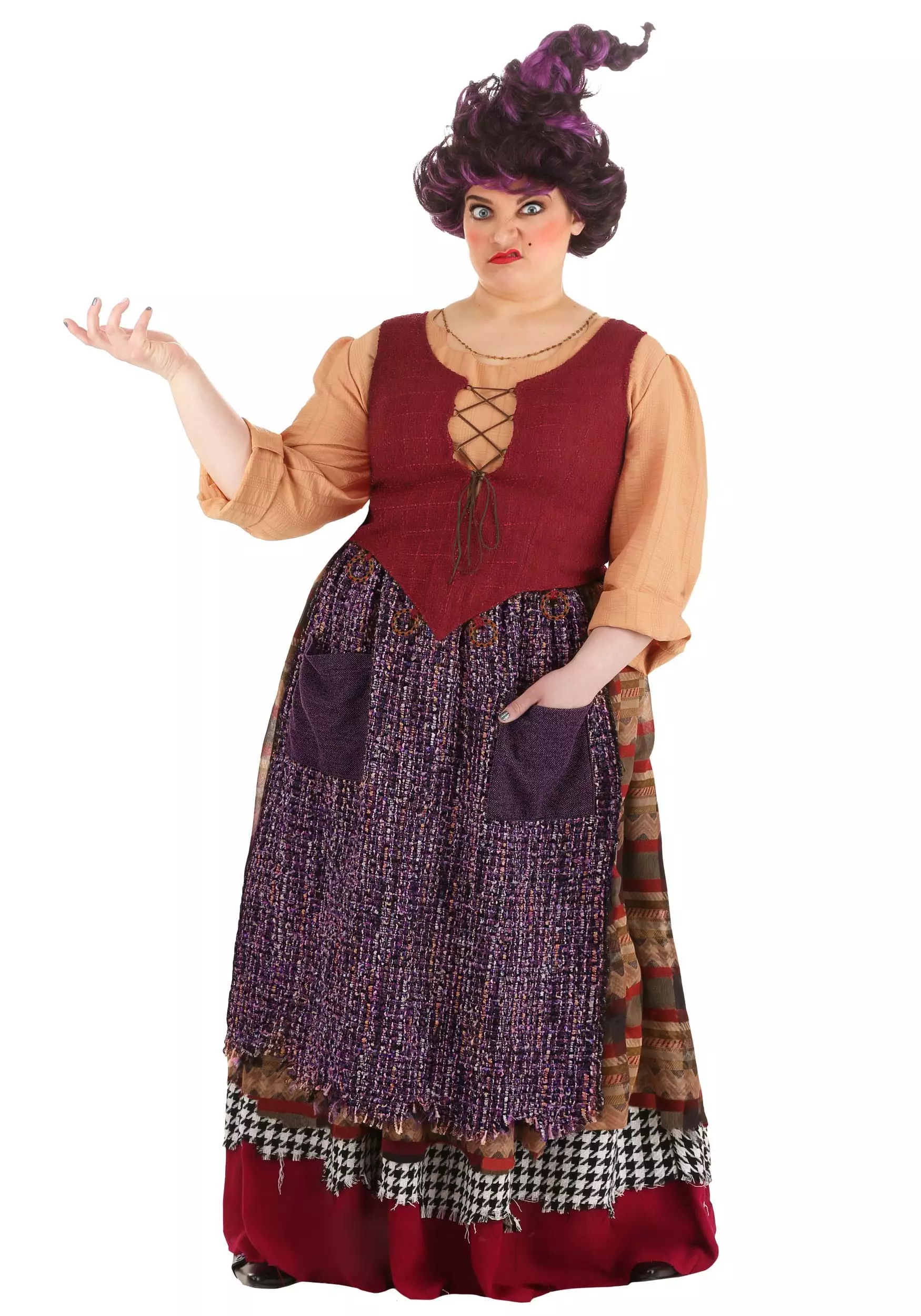 Fun Costumes Mary Sanderson Costume For Plus Size Women From Disney’s Hocus Pocus - Image 7