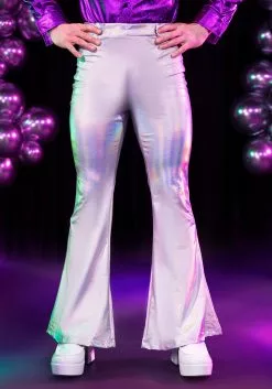 Fun Costumes Men's Holographic Disco Pants