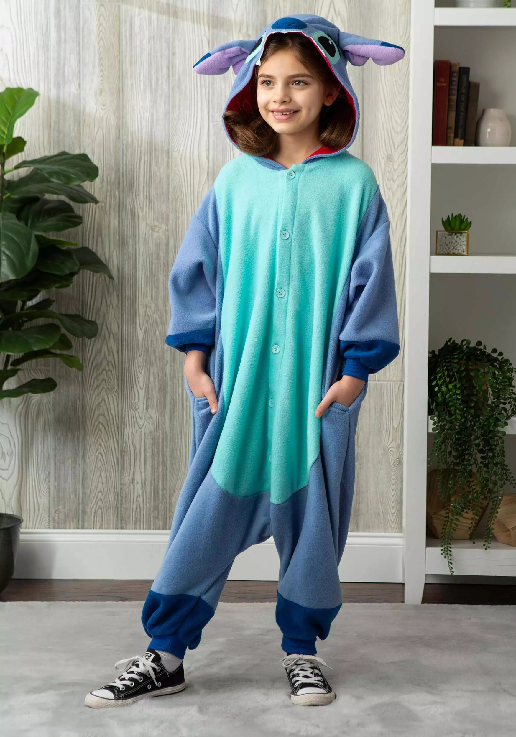 Sazac Disney Lilo And Stitch Kids Stitch Costume Kigurumi - Image 2