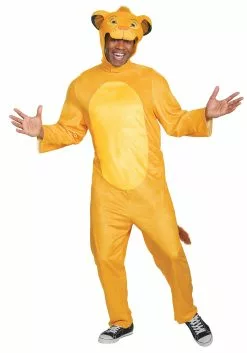 Disguise Limited Lion King Animated Simba Jumpsuit Adult Costume