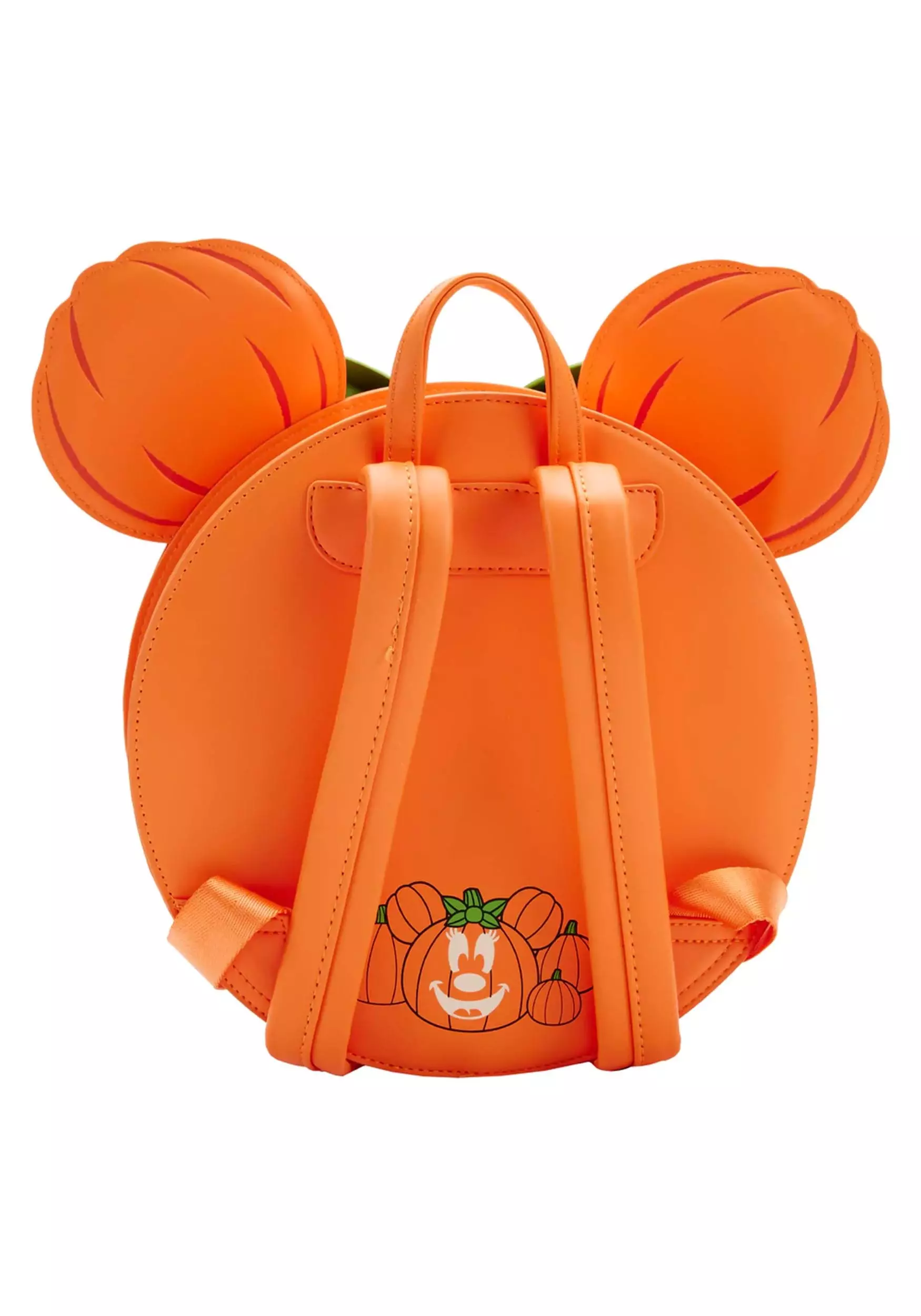 Disney Glow Face Minnie Pumpkin Loungefly Mini Backpack - Image 4