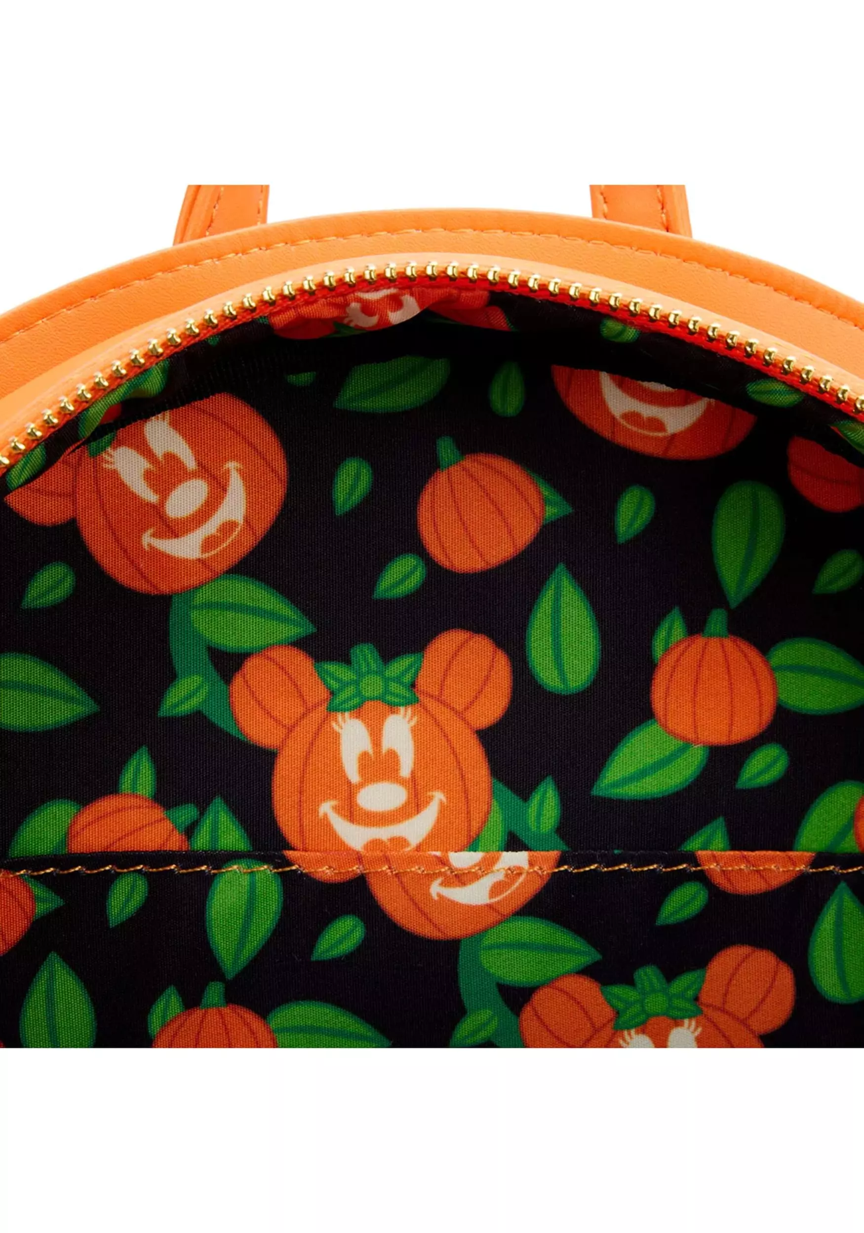Disney Glow Face Minnie Pumpkin Loungefly Mini Backpack - Image 6