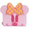 Adult Loungefly Disney Pastel Ghost Minnie Glow In The Dark Wallet