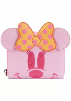 Adult Loungefly Disney Pastel Ghost Minnie Glow In The Dark Wallet