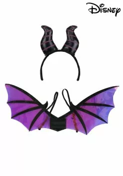 Elope Maleficent Dragon Horns Headband & Wings Accessory Kit