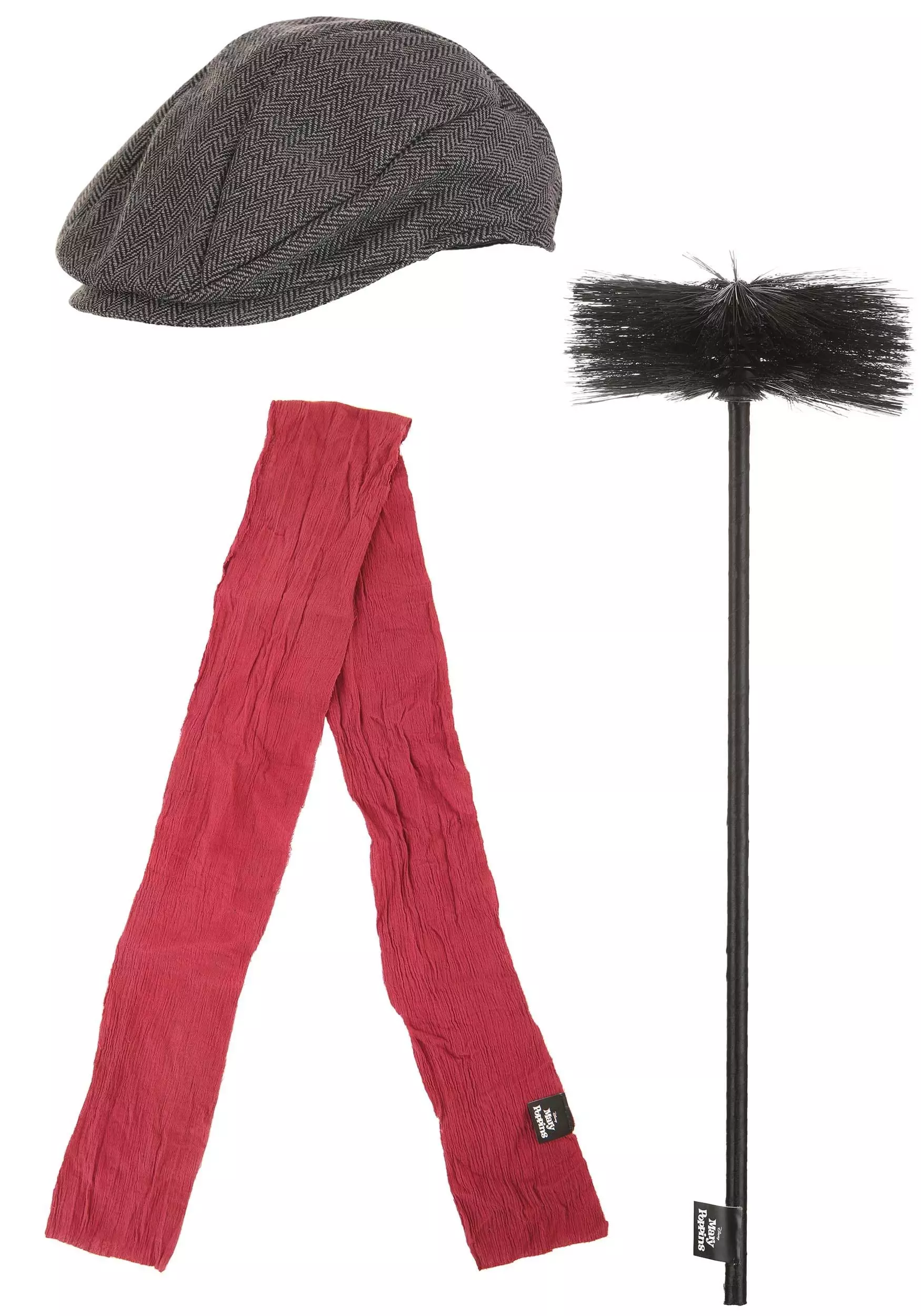 Yao Hats Mary Poppins Bert Hat, Scarf & Brush Accessory Kit - Image 2