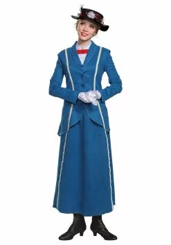 Disguise Limited Women's Mary Poppins Blue Coat Costume