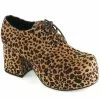 Ellie Leopard Platform Pimp Shoes For Men