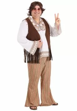 Fun Costumes Woodstock Hippie Plus Size Costume For Men