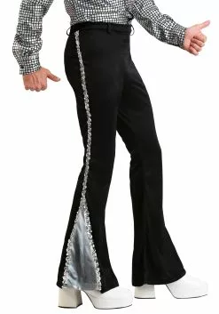 Fun Costumes Men's Silver Sequin Disco Pants