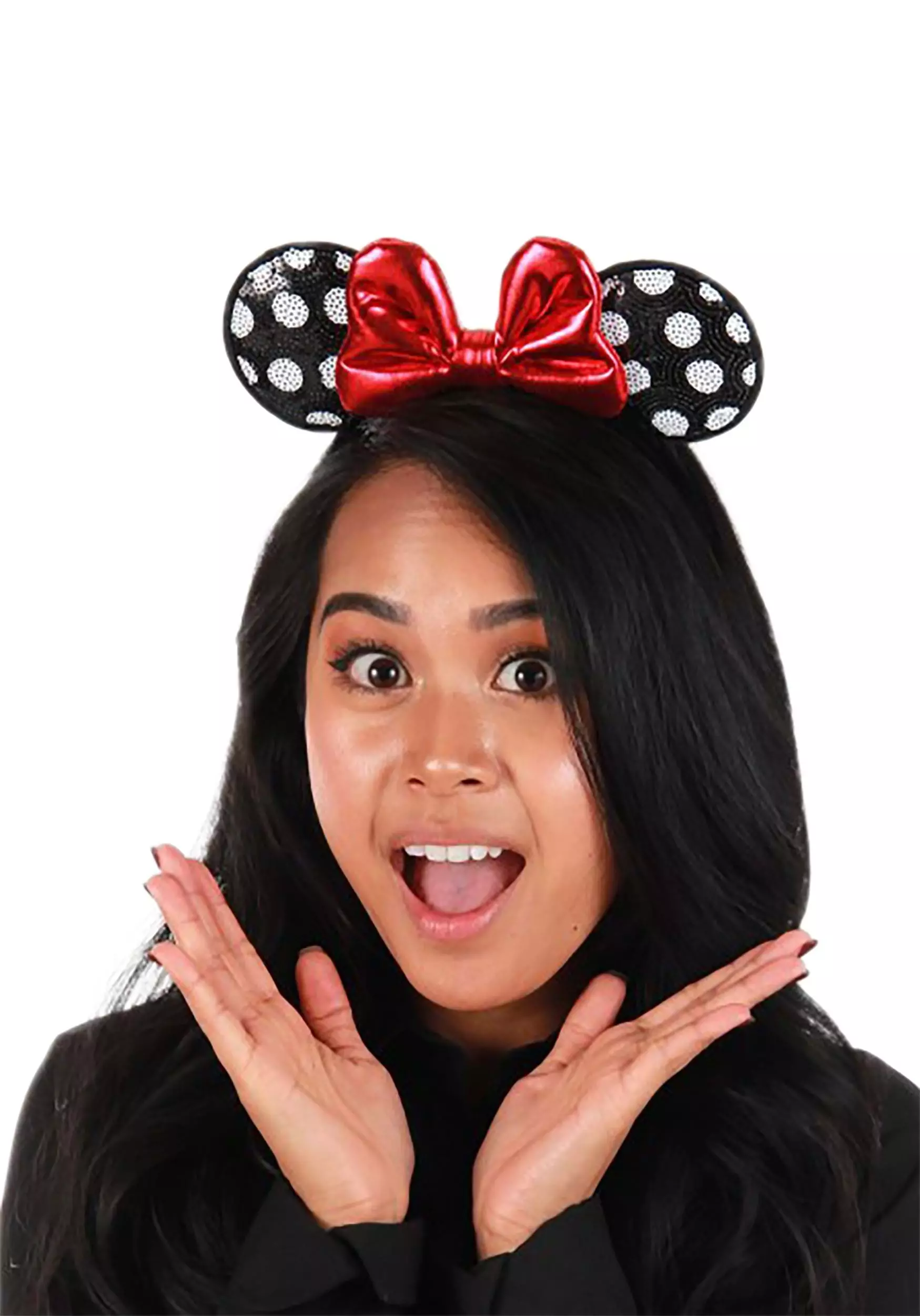Elope Disney Minnie Mouse Sequined Ears Headband - Image 3