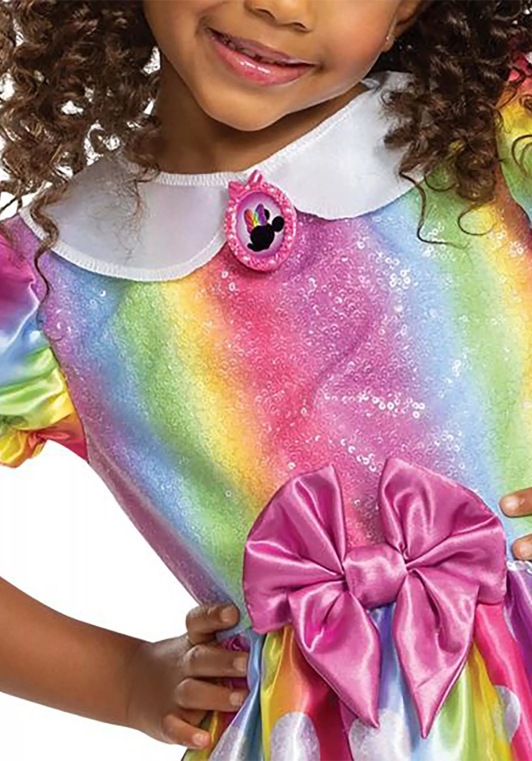 Disguise Minnie Mouse Rainbow Minnie Toddler Costume - Image 4
