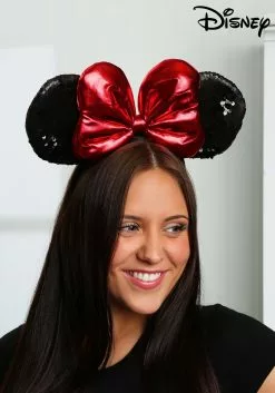 Elope Disney Minnie Sequin Ears Red Headband