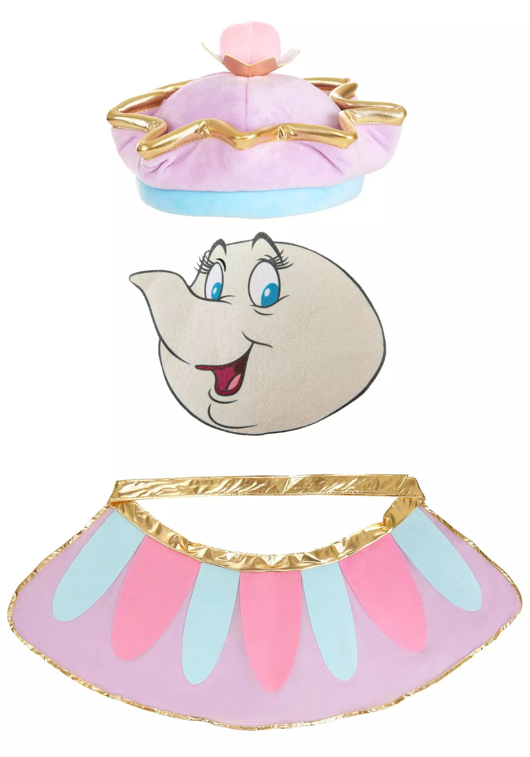 Elope Disney Women's Mrs. Potts Costume Accessory Kit - Image 6