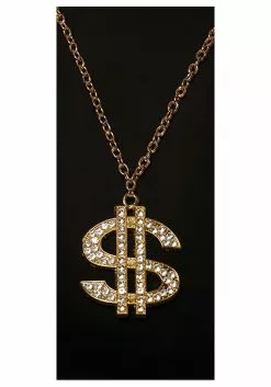 Underwraps Pimp Dollar Sign Adult Necklace