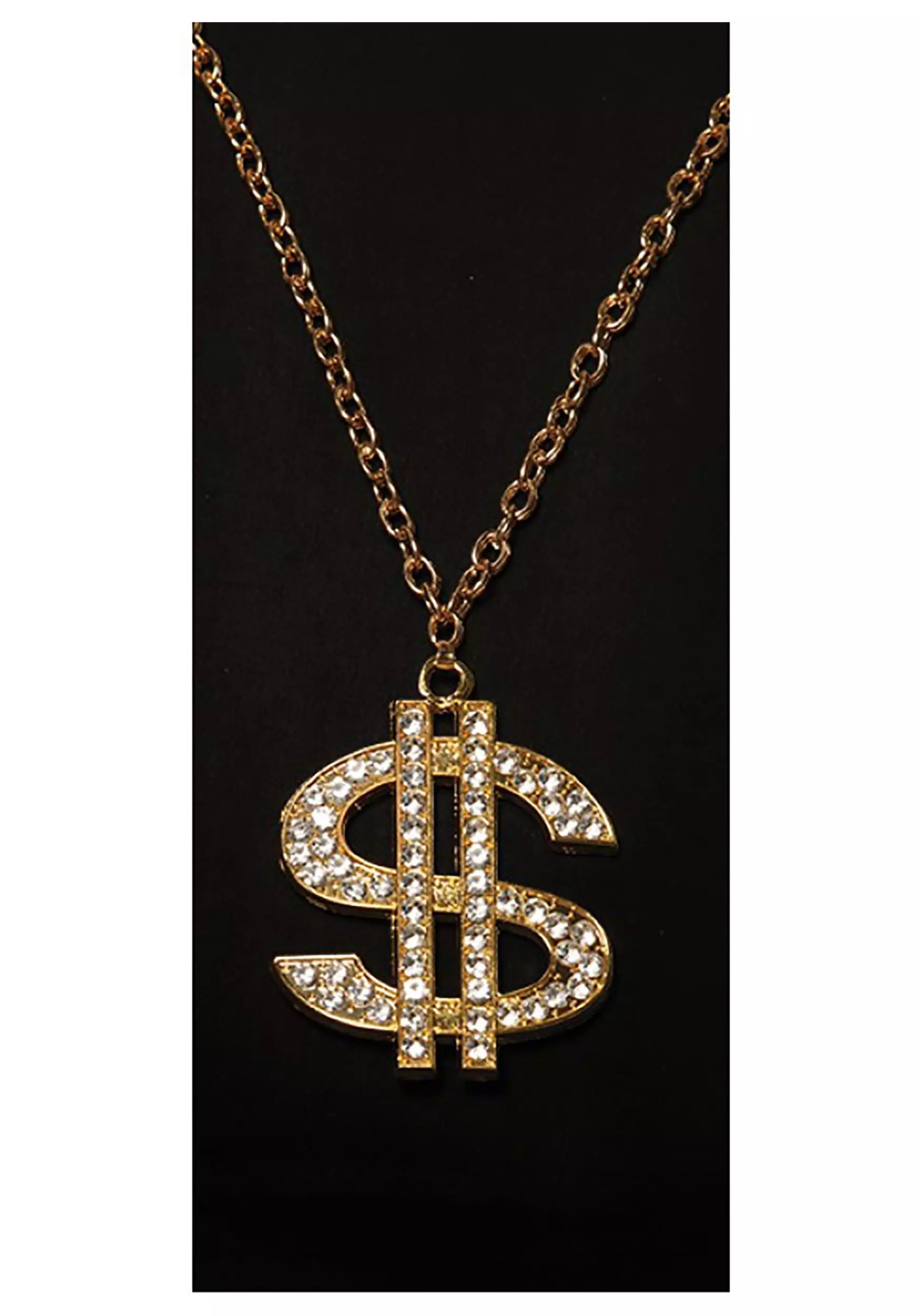 Underwraps Pimp Dollar Sign Adult Necklace