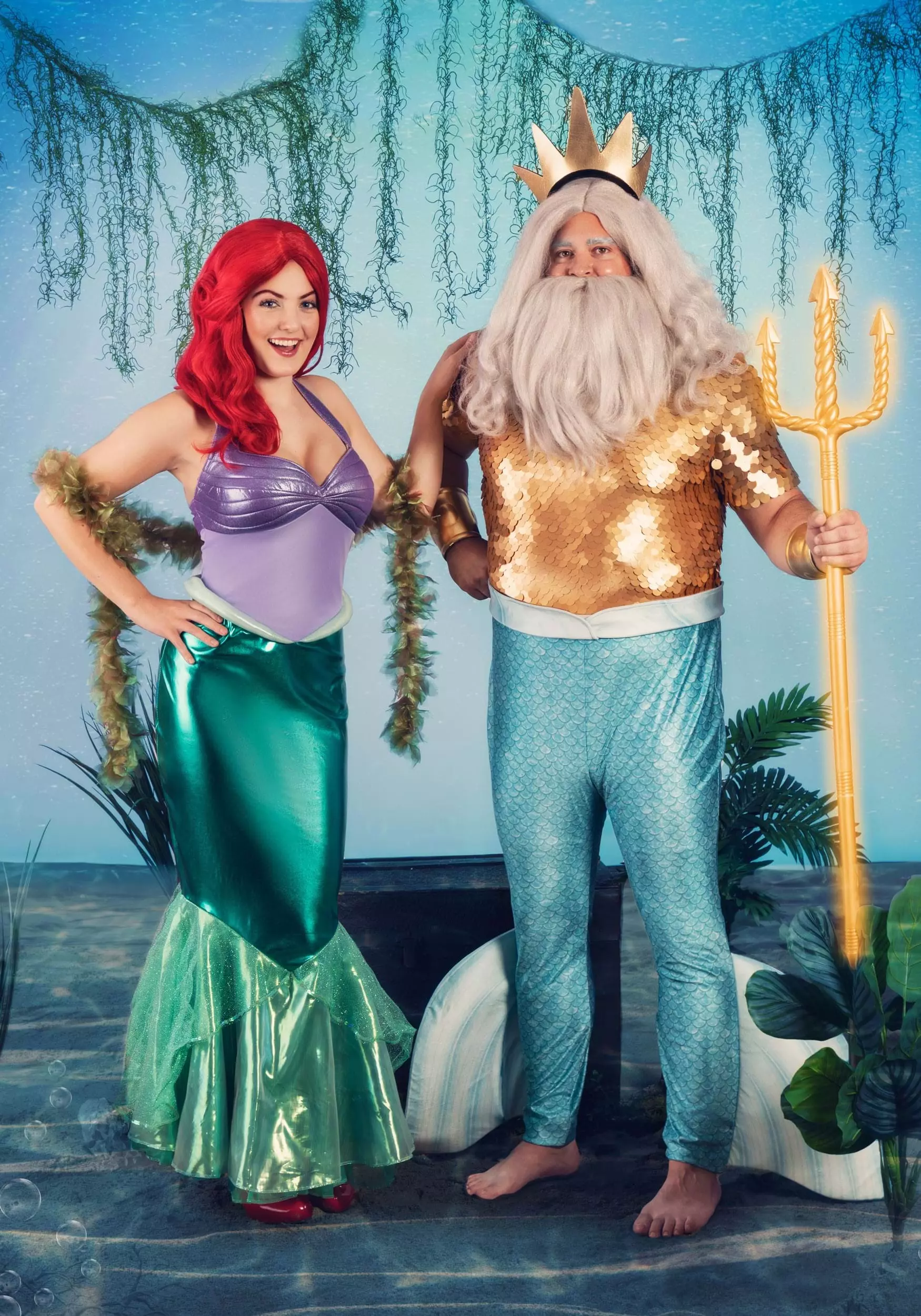 Fun Costumes Disney Plus Size Little Mermaid King Triton Costume For Men - Image 3