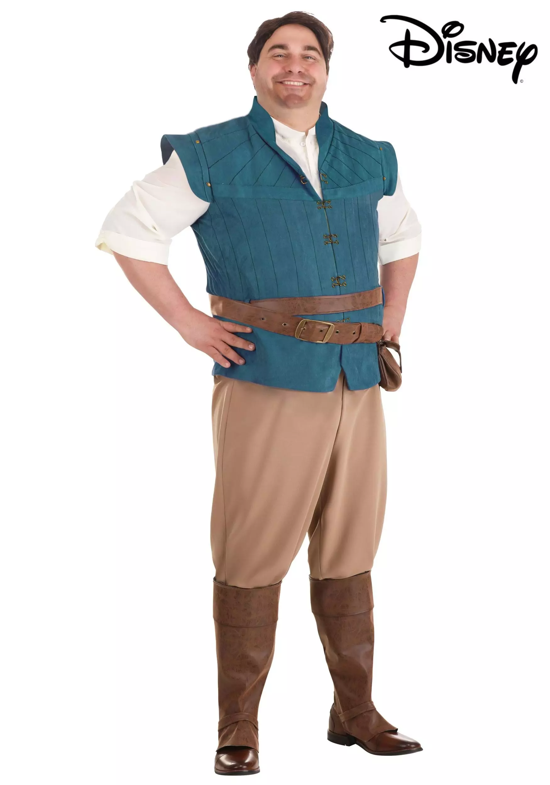 Fun Costumes Flynn Rider Costume For Plus Size Men From Disney's Tangled - Image 4