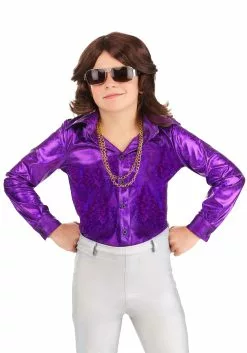 Fun Costumes Shattered Glass Kid's Disco Shirt