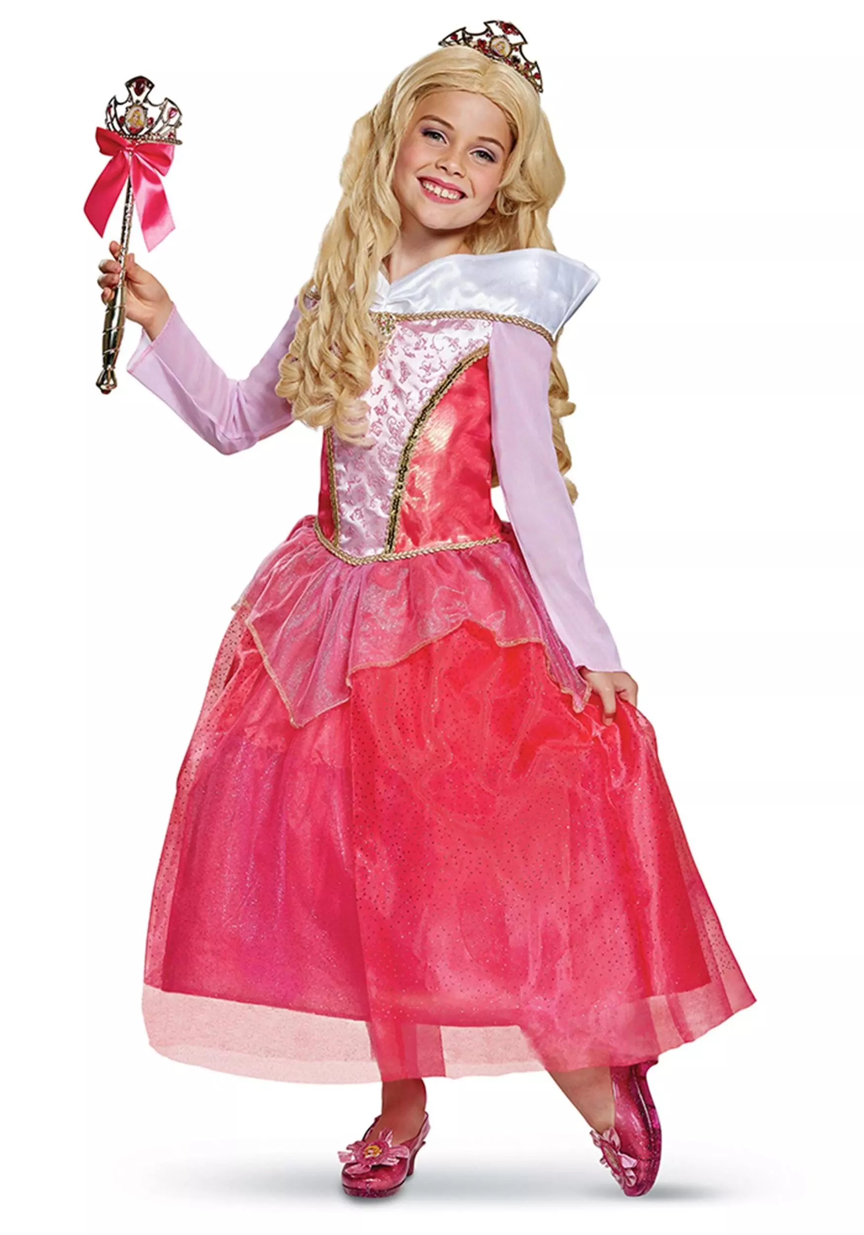Disguise Sleeping Beauty Aurora Deluxe Costume For Girls - Image 2