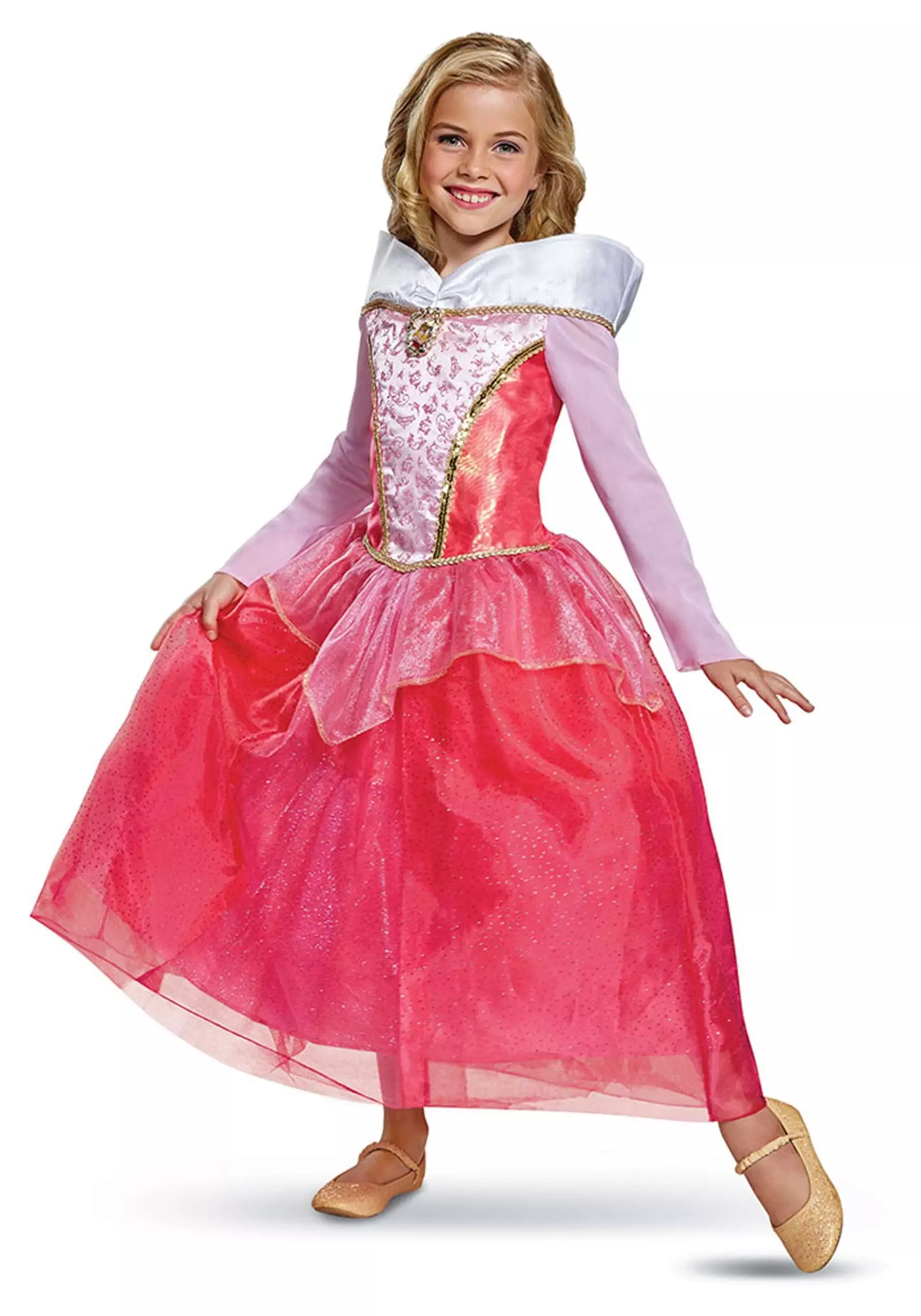 Disguise Sleeping Beauty Aurora Deluxe Costume For Girls