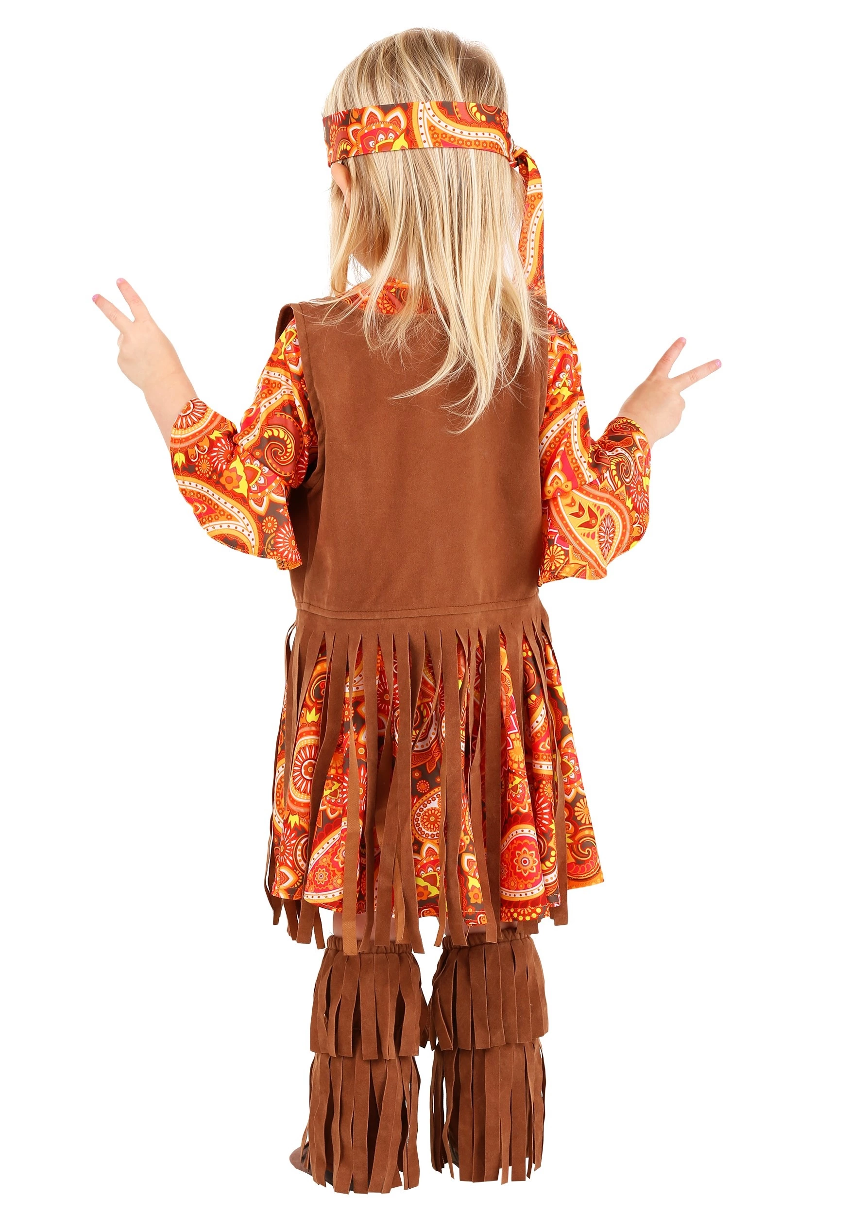 Fun Costumes Fringe Hippie Toddler Costume - Image 2