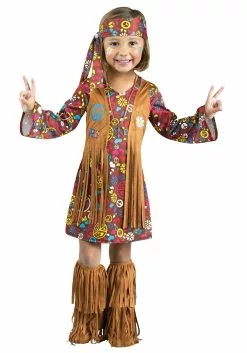 Fun World Toddler Peace & Love Hippie Girl's Costume