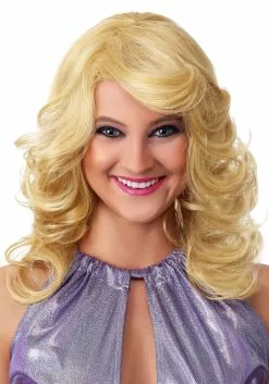Partytime Costume & Lingerie (Yiwu) Factory Women's 1970s Feathered Blonde Wig