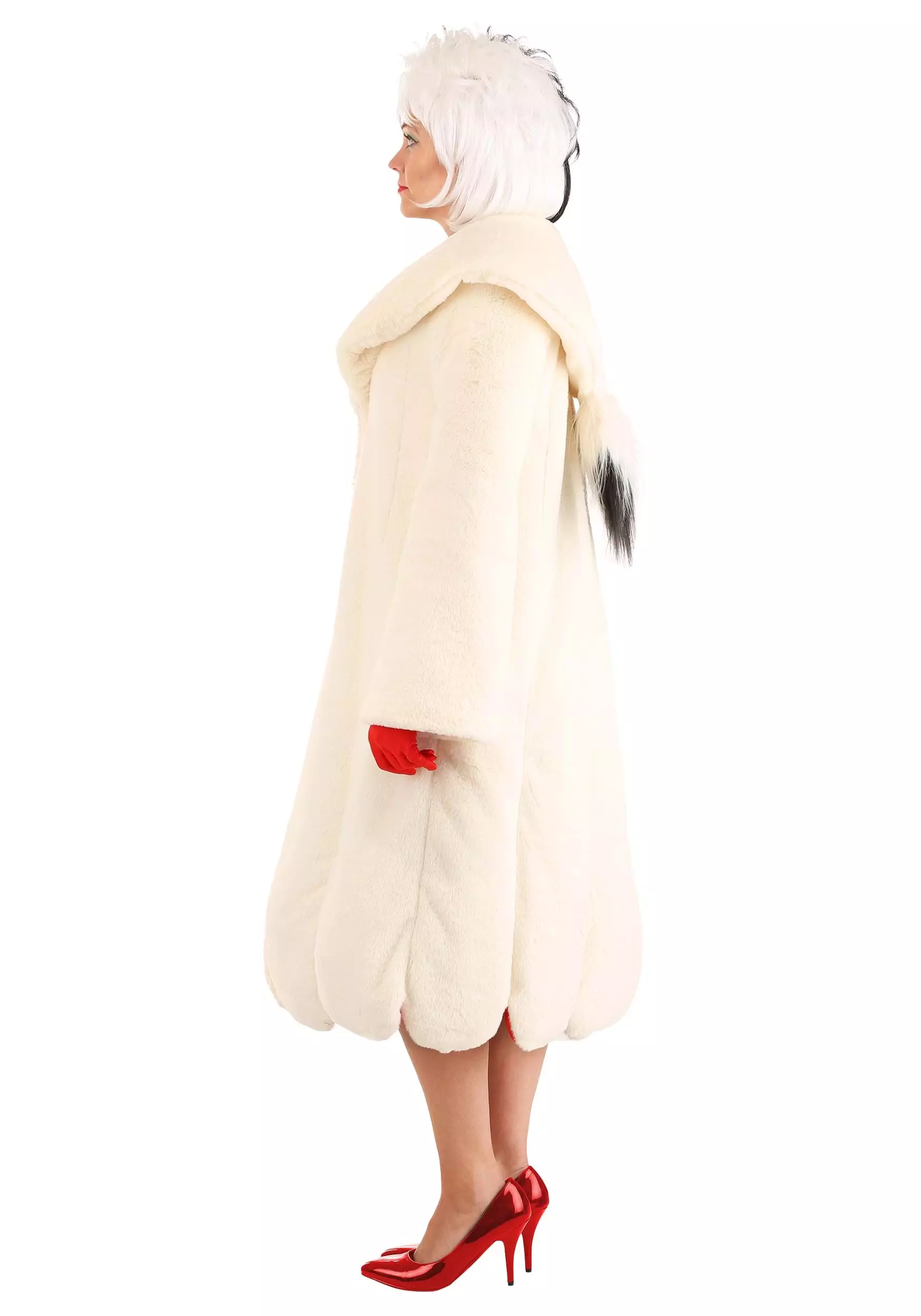 Fun Costumes Cruella De Vil Coat Costume For Women From Disney's 101 Dalmatians - Image 7