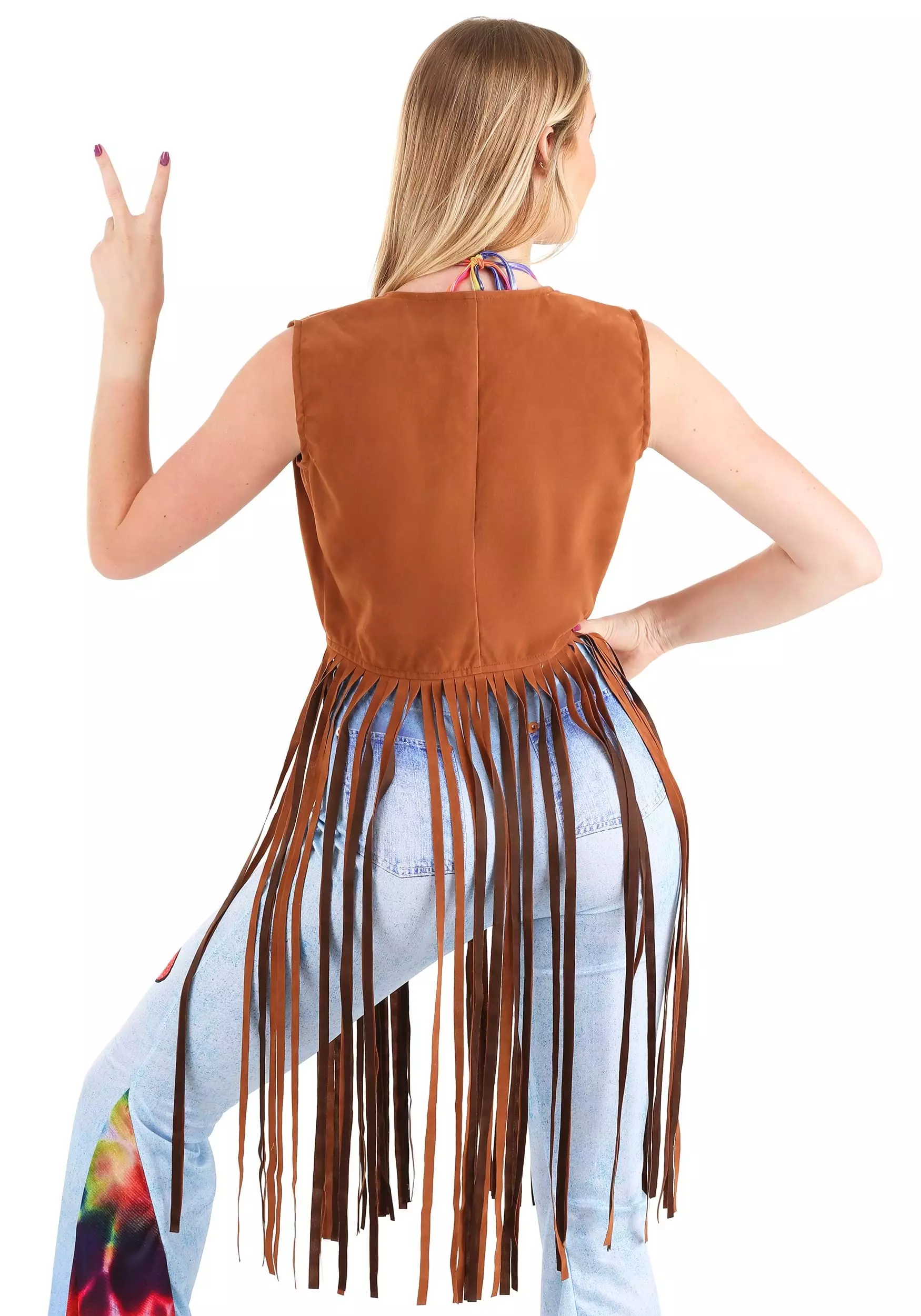 Fun Costumes Hippie Costume Women's Vest - Image 2