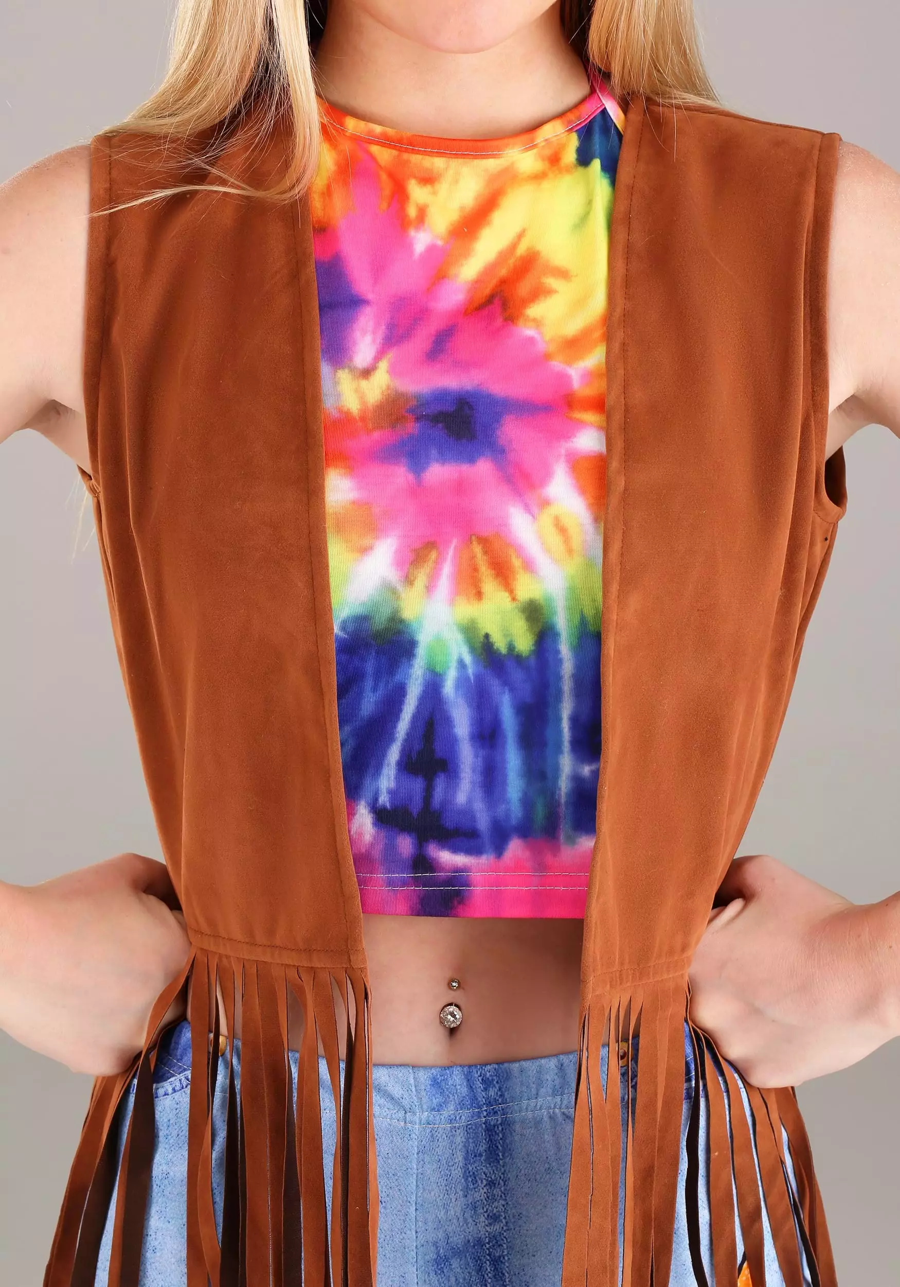 Fun Costumes Hippie Costume Women's Vest - Image 3